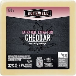 Bothwell Extra Old Cheddar 32% MG 170 g, 5,58 $/100g