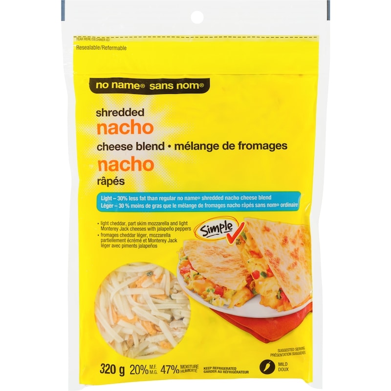 Nacho Cheese Blend Shredded Mild Light 20% M.F.