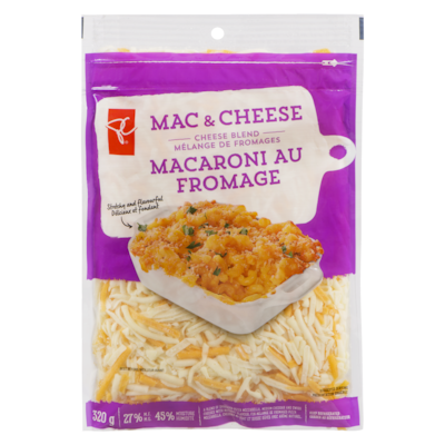 President's Choice Mac & Cheese Shredded Cheese Blend 320 g, $2.03/100g