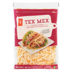 President's Choice Tex Mex Shredded Cheese Blend - 320 g | No