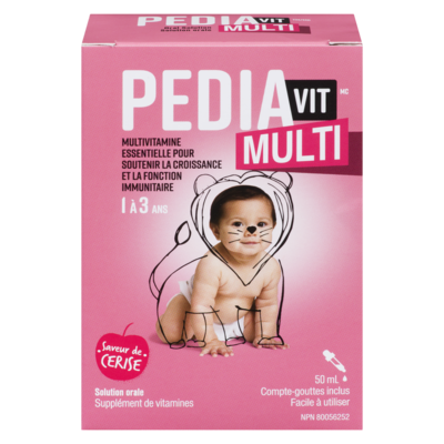 Pediavit Multivitamine pour enfants, cerise 50 ml, 28,98 $/100ml