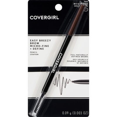 Cover Girl Easy Breezy Brow Micro-Fine + Define Pencil 705 Rich Brown 0.09 g, $11,655.56/100g