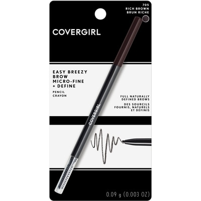 CoverGirl Easy Breezy Brow Micro-Fine + Define Crayon 705 Brun Riche 0.09 g, 12 211,11 $/100g