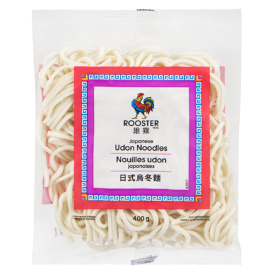 Rooster Udon Noodles Japanese 400 g, $0.75/100g