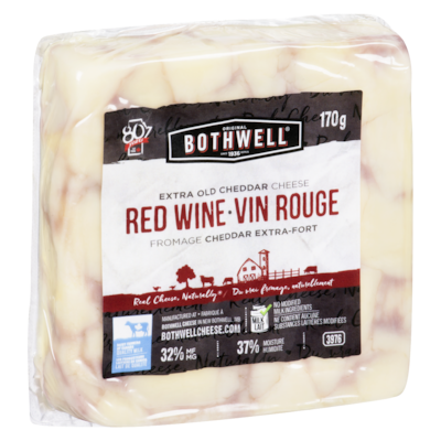Fromage cheddar vieilli au vin rouge