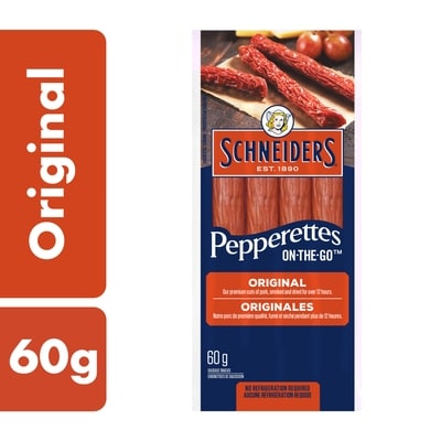 Schneiders Pepperettes On-the-go Sausage Sticks, Original Flavour 60 g, $7.48/100g