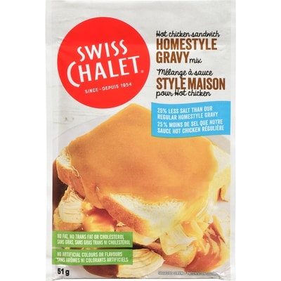 Swiss Chalet Homestyle Gravy Mix Hot Chicken Sandwich 25% Less Salt 51 g, $5.47/100g