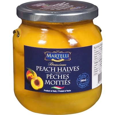 Martelli Premium Peach Halves 580 ml, $1.03/100ml