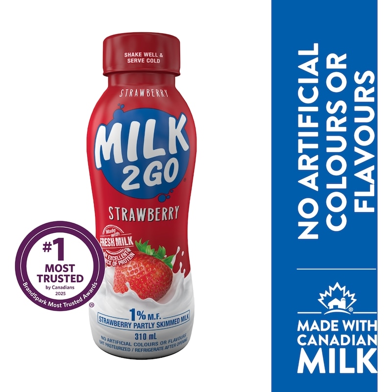 1% Strawberry Partly Skimmed Milk