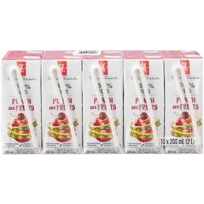 le Choix du Président Boîtes de jus, punch aux fruits  10x200.0 ml, 0,28 $/100ml