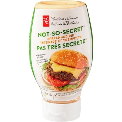 President's Choice Not-So-Secret Spread And Dip 300 ml, $1.67/100ml