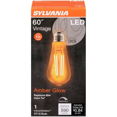 Sylvania 15000 Hour LED 6W ST19 1 ea, $11.50/1ea