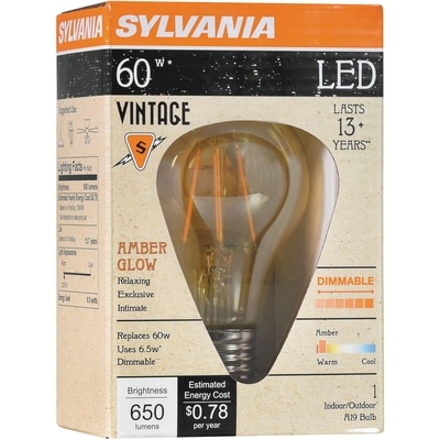 Sylvania Ampoule à DEL, 15 000 heures, 6,5 W A19 1 ea, 9,00 $/1ch