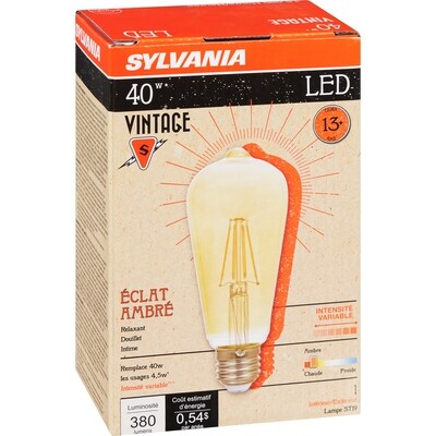 Sylvania Ampoule à DEL, 15 000 heures, 4,5 W ST19 1 ea, 11,00 $/1ch