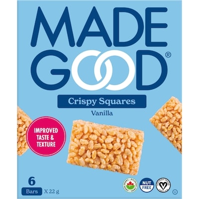 Made Good Vanilla Crispy Squares 132 g, $3.02/100g