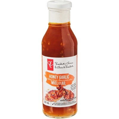 le Choix du Président Sauce pour ailes miel et ail 350 ml, 1,23 $/100ml