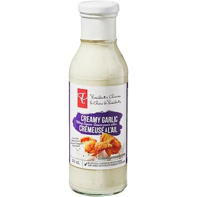 President's Choice Creamy Garlic Wing Sauce 350 ml, $1.23/100ml
