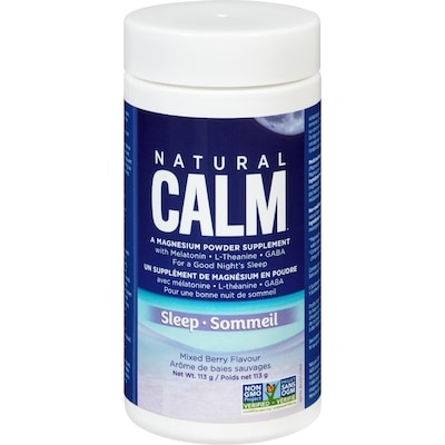 Natural Calm Calme Naturel Précisions Boisson Naturellement Relaxante pour la Nuit Saveur Fruits Sauvages 113 g, 25,65 $/100g