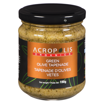 Acropolis Organics Green Olive Tapenade 190 g, $3.68/100g
