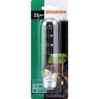 Sylvania 1000 Hour Bulb, 25W, T10 1 ea, $3.00/1ea