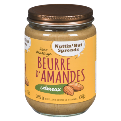 null Beurre d’amande crémeux 365 g, 2,74 $/100g