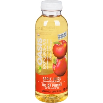 Oasis Jus de pomme 100 % classique 300 ml, 0,60 $/100ml