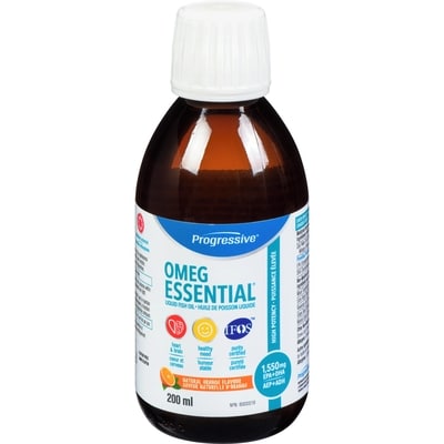 Progressive OmegEssential High Potency Fish Oil Saveur Naturelle d'Orange 200 ml 200 ml, 13,17 $/100ml