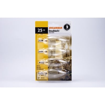 Sylvania 3000 Hour Bulb 25W B10 CAN 1 ea, $1.38/1ea