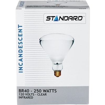 null Infrared Heat Lamp Bulb, case 1 ea, $38.99/1ea