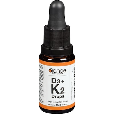 Orange Naturals D3 + K2 Drops 15 ml, $123.27/100ml
