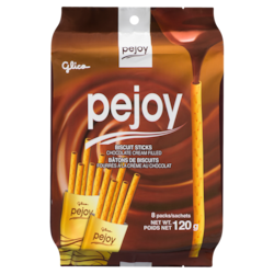 Glico Cookies, Chocolate Cream Filled Biscuit Sticks 8 Packs 120 g, $4.41/100g