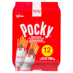 Glico Chocolate Cream Coated Biscuit Sticks 12 Packs 156 g, 3,84 $/100g