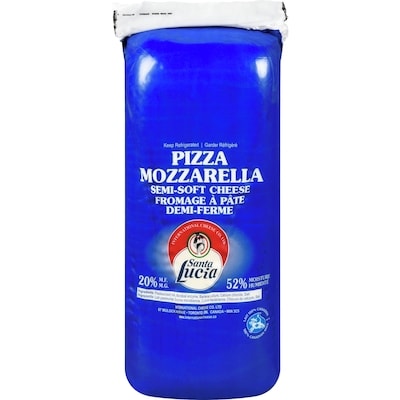 Santa Lucia Semi-Soft Cheese Pizza Cheese 20% M.F. 1.65 kg, $1.94/100g