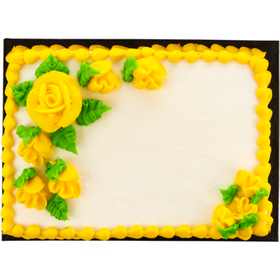 null Gâteau a la vanille, quart de plaque (Avis minimum de 48 heures requis) 1.785 kg, 1,68 $/100g