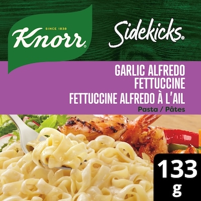 Knorr Sidekicks Pasta Garlic Alfredo Fettuccine 133 g, $2.25/100g