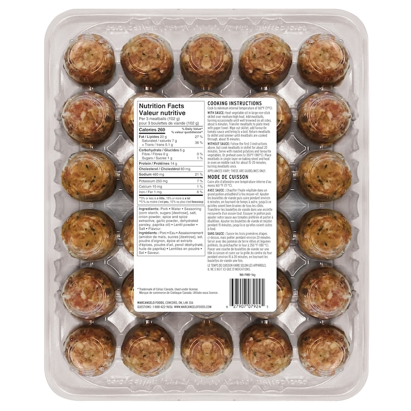 Italian Pork Meatballs