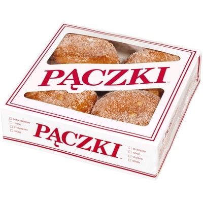 null Paczki - Raspberry 4x75.0 g, $0.68/100g