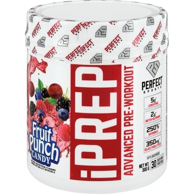 Perfect Sports iPrep Pre-Workout Powerhouse Fruit Punch Flavour 300 g, $8.00/100g
