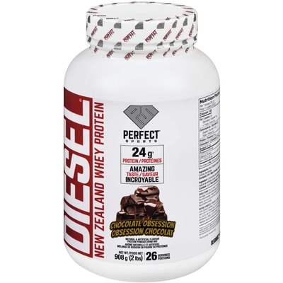 Perfect Sports Diesel New Zealand Whey Protein + Chocolate Obsession Flavour 908 g, 4,95 $/100g