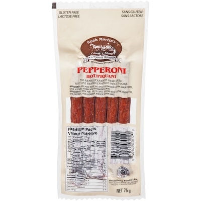 Noah Martin Pepperoni Hot 75 g, $6.65/100g