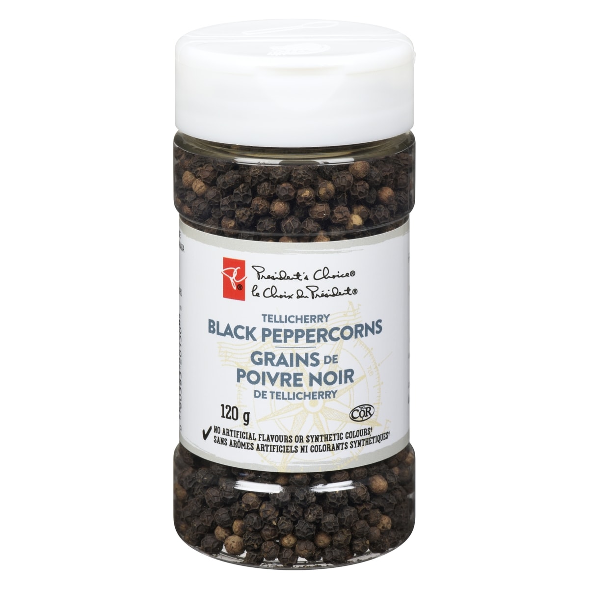 le Choix du Président Grains de poivre noir de Tellicherry 120 g, 5,66 $/100g