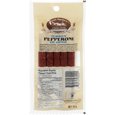 Noah Martin Country Store Turkey Pepperoni 75 g, $5.99/100g