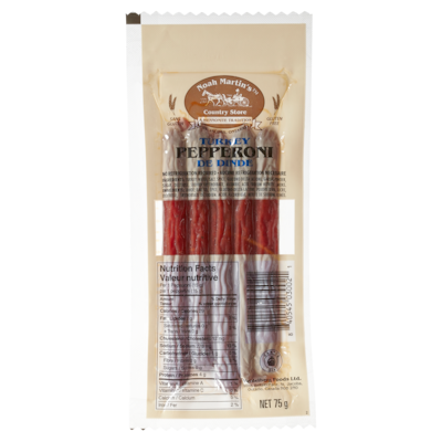 Noah Martin Country Store Pepperoni de Dinde 75 g, 6,65 $/100g