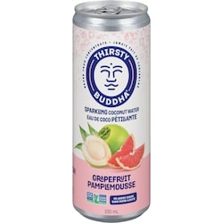 Thirsty Buddha Eau de noix de coco pétillante, pamplemousse 330 ml, 0,75 $/100ml