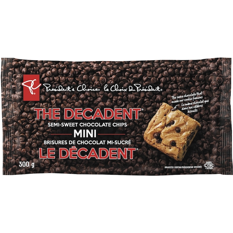 President's Choice The Decadent Semi-Sweet Mini Chocolate Chips