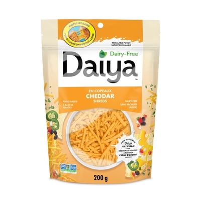 Daiya Dairy Free Cheddar Cheese Shreds 200 g, $3.50/100g