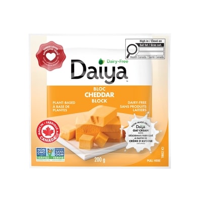 Daiya Dairy Free Cheddar Cheese Block 200 g, $3.50/100g
