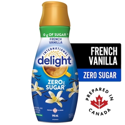 International Delight Coffee Creamer, French Vanilla, Zero Sugar 946 ml, $0.74/100ml