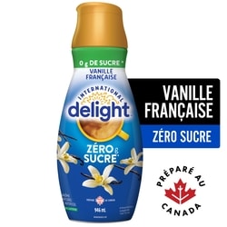 International Delight Vanille française faible en sucre, colorant à café, 63 portions 946 ml, 0,74 $/100ml