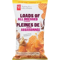 le Choix du Président Croustilles ondulées pleines de saveur assaisonnée 750 g, 1,20 $/100g